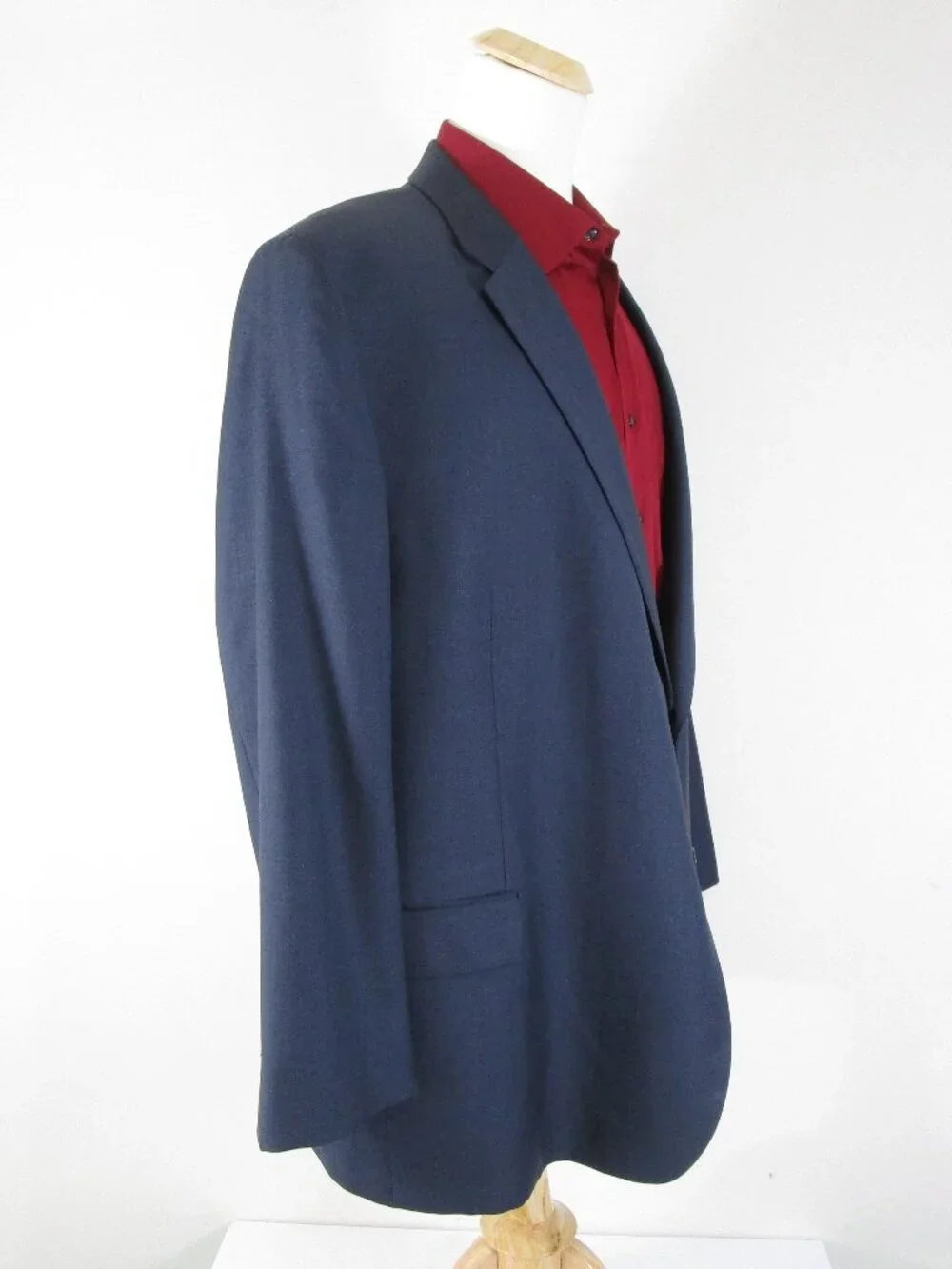 Jos. A. Bank Big & Tall Dark Gray Navy Wool Suit Size 56R Pants 54 X 30